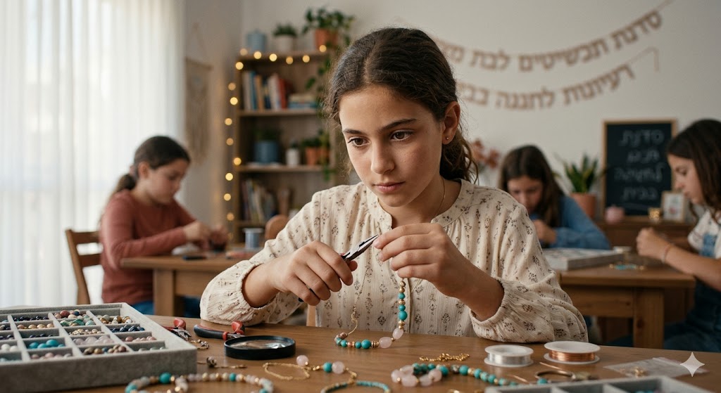 רעיונות לבת מצווה בבית עם סדנת תכשיטים